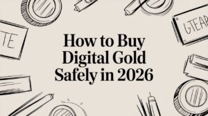 how to buy digital gold hand drawn illustration